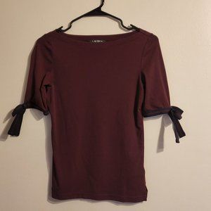 Ralph Lauren Maroon Top